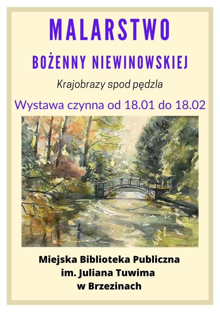 Read more about the article Wystawa obrazów Bożenny Niewinowskiej